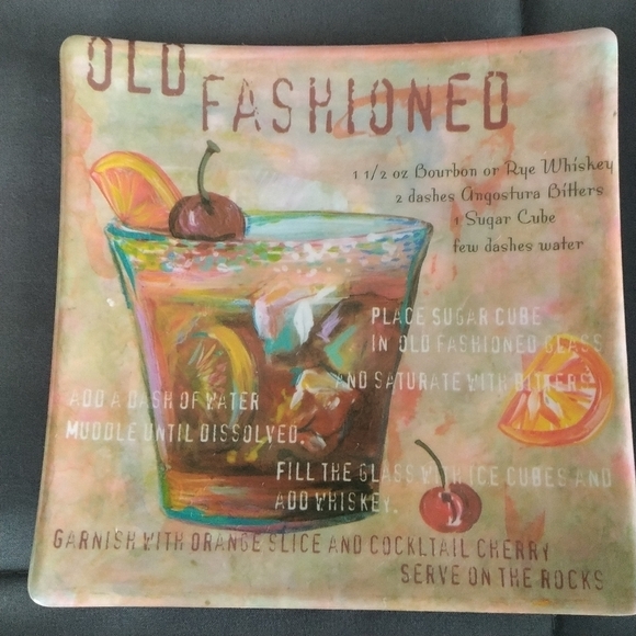 Melamine Ware Set of Four Bar Recipes Small Plates - Picture 4 of 10